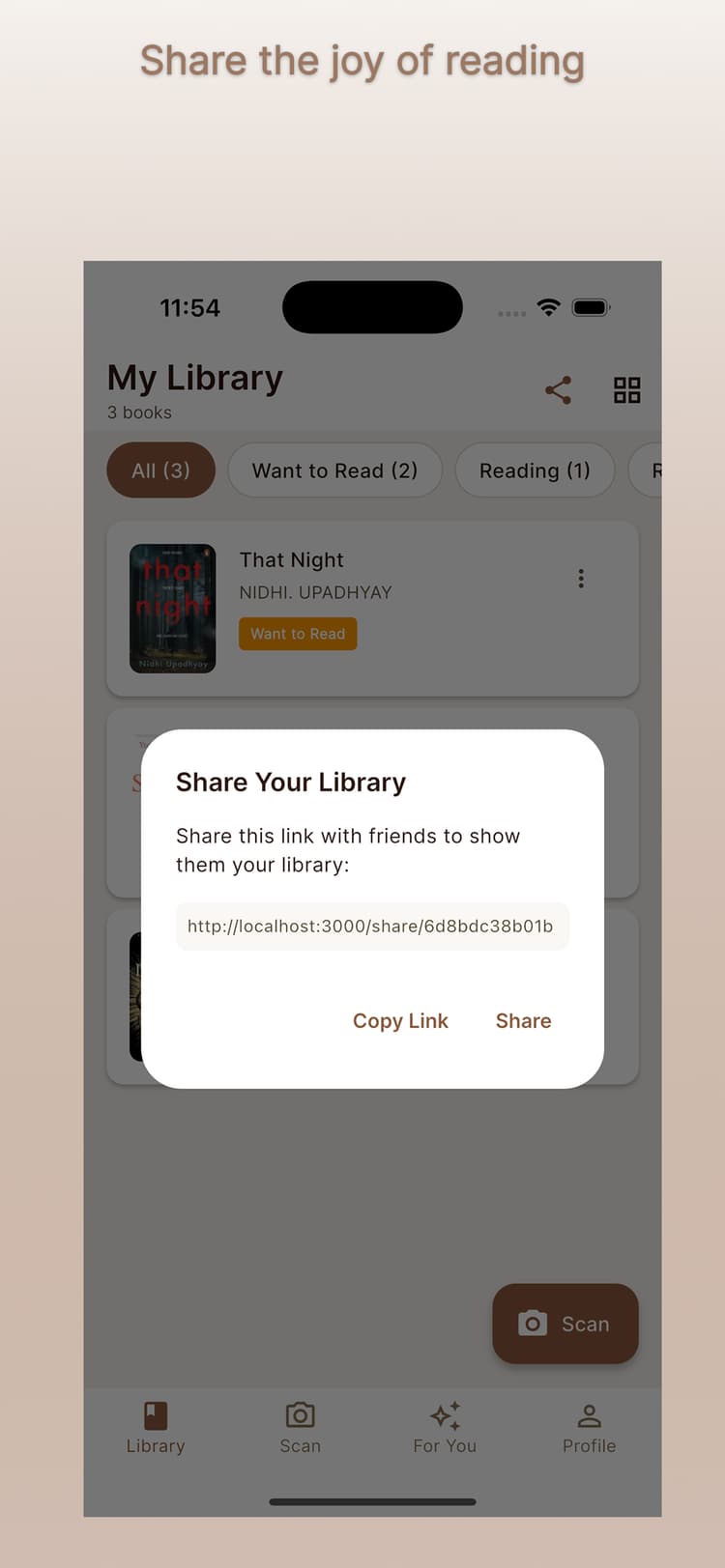 Share Feature